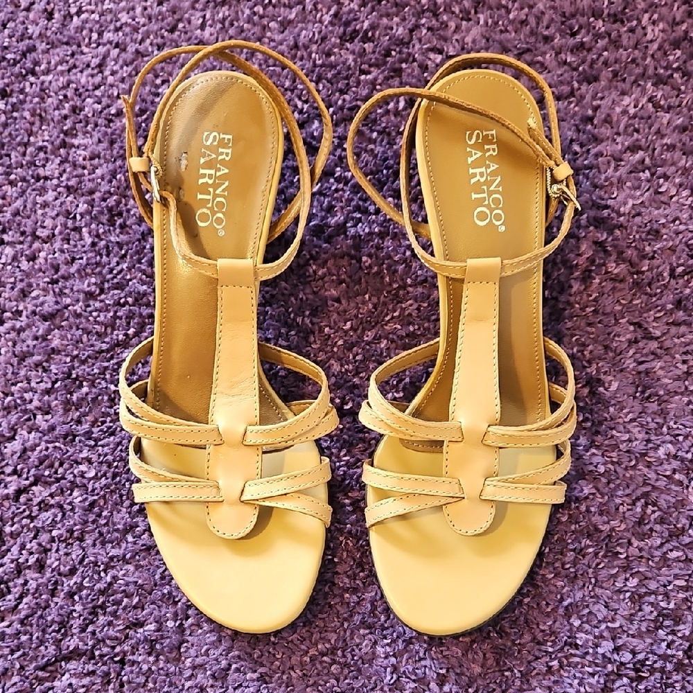 Franco Sarto Women's Tan Sandals Size 8 1/2M